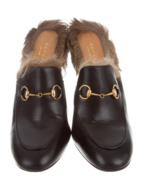 gucci womens princetown fur|Gucci princetown fur sale.